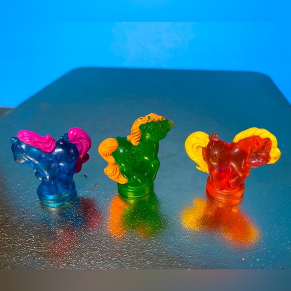 MY LITTLE PONY G1 VTG 1989 PETITE PONIES SUNSPARKLE PONIES SET OF 3 VERY RARE - Picture 5 of 10